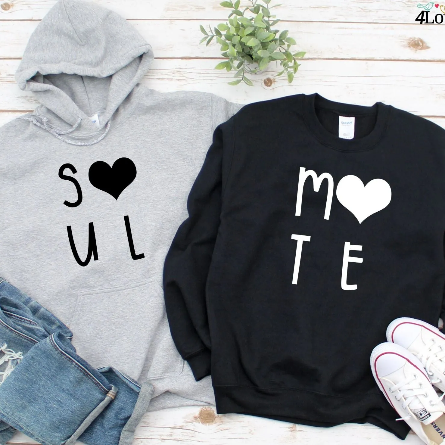 Soul Mate Matching Outfits for Lovers, Perfect Couples Gift, Valentine's Day Set