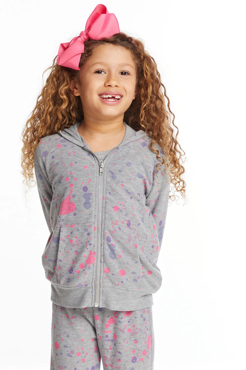 Splatter Paint Zip-up Hoodie