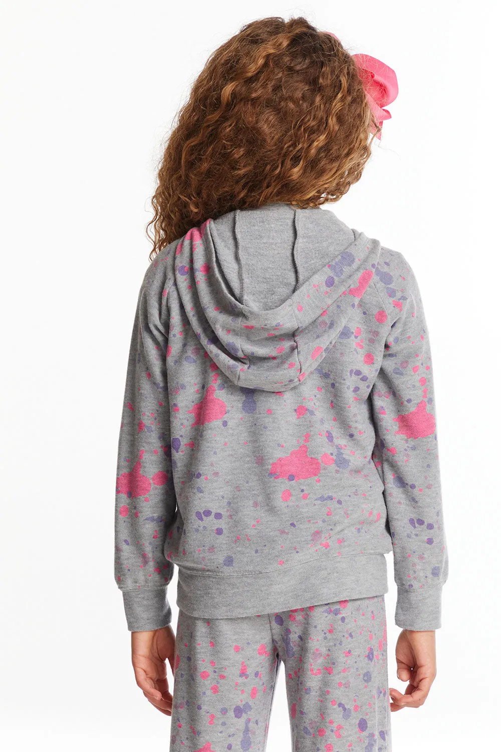 Splatter Paint Zip-up Hoodie