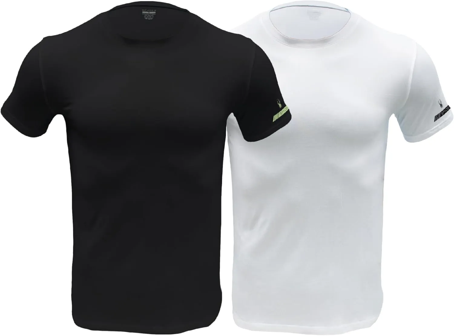 Spyder Mens Performance Moisture Wicking Crew Neck Undershirts/Ultra Soft Stretch Sports T-Shirt