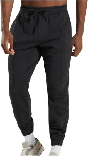Sweatpants for Men Baggy Big and Tall Knitted Tapered Joggers Plus Size Lightweight Workout Jogging Athletic Trousers