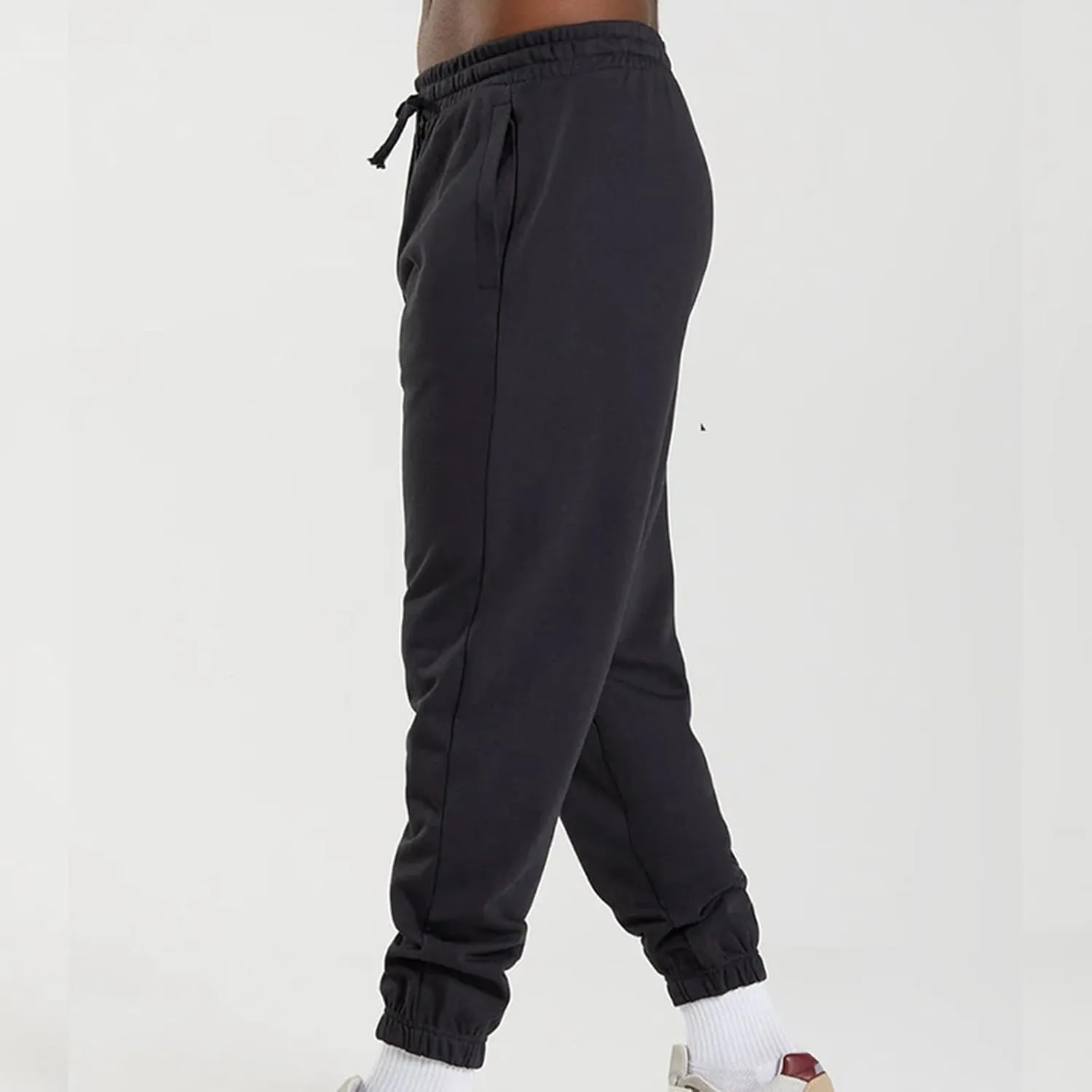 Sweatpants for Men Baggy Big and Tall Knitted Tapered Joggers Plus Size Lightweight Workout Jogging Athletic Trousers