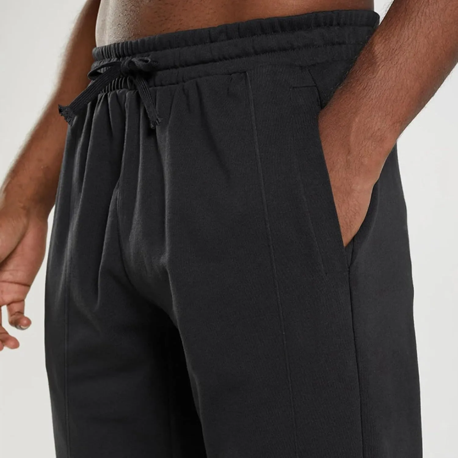 Sweatpants for Men Baggy Big and Tall Knitted Tapered Joggers Plus Size Lightweight Workout Jogging Athletic Trousers