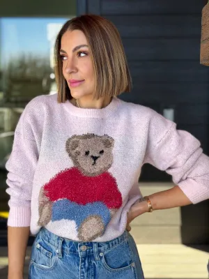 Teddy Sweater (Light Pink)