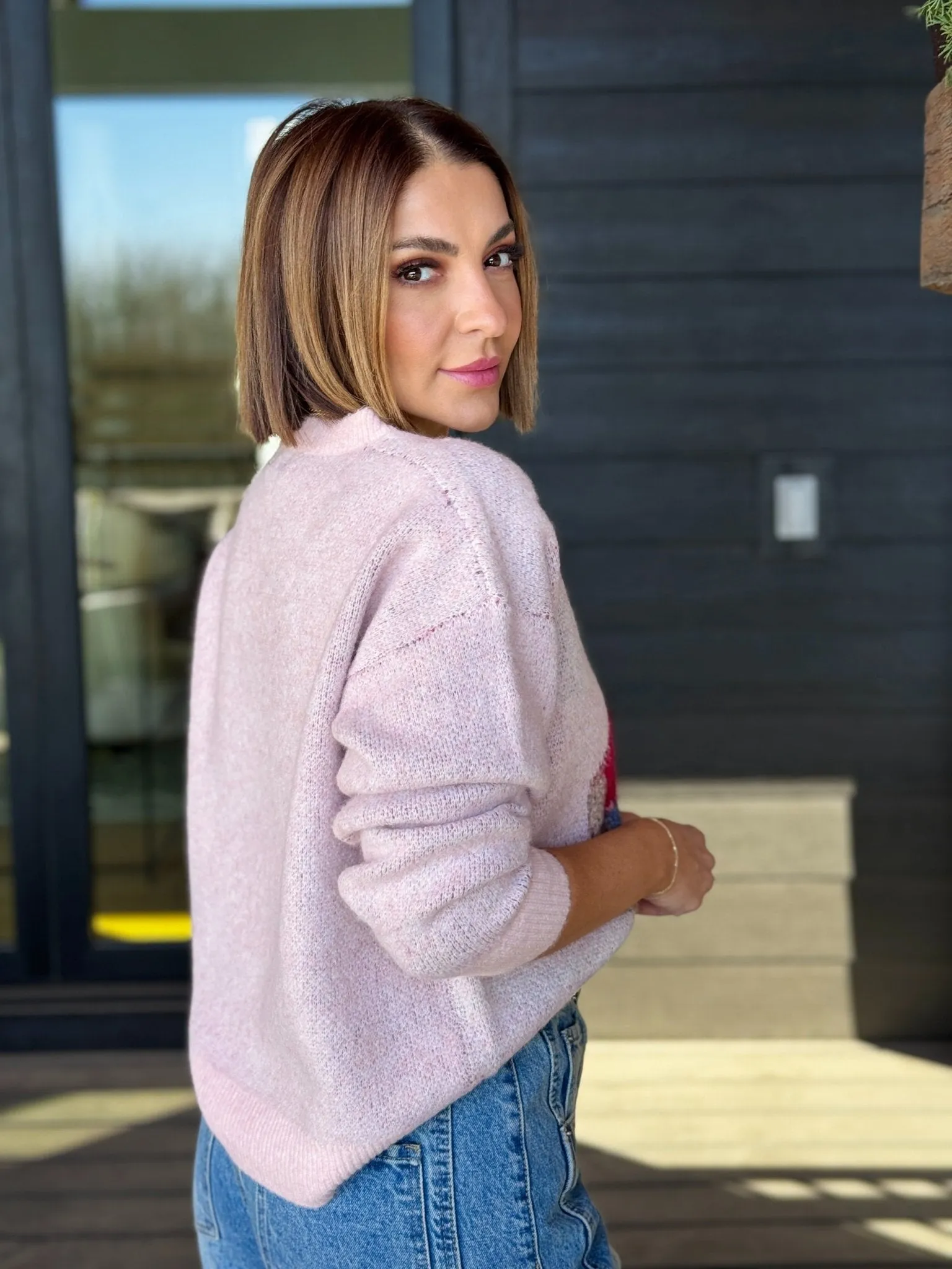 Teddy Sweater (Light Pink)