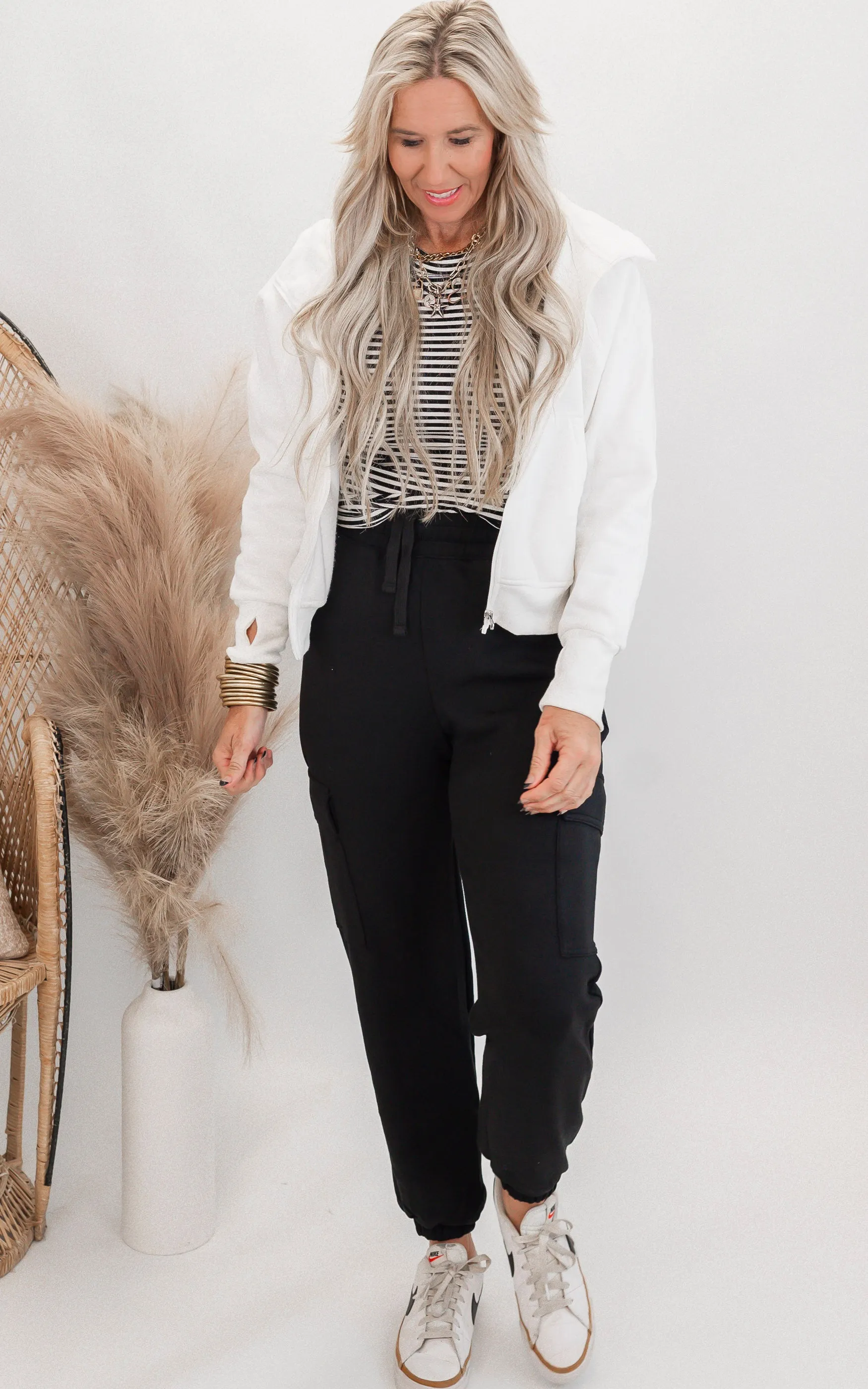The AVA Full Zip Mock Neck Sweatshirt by Salty Wave