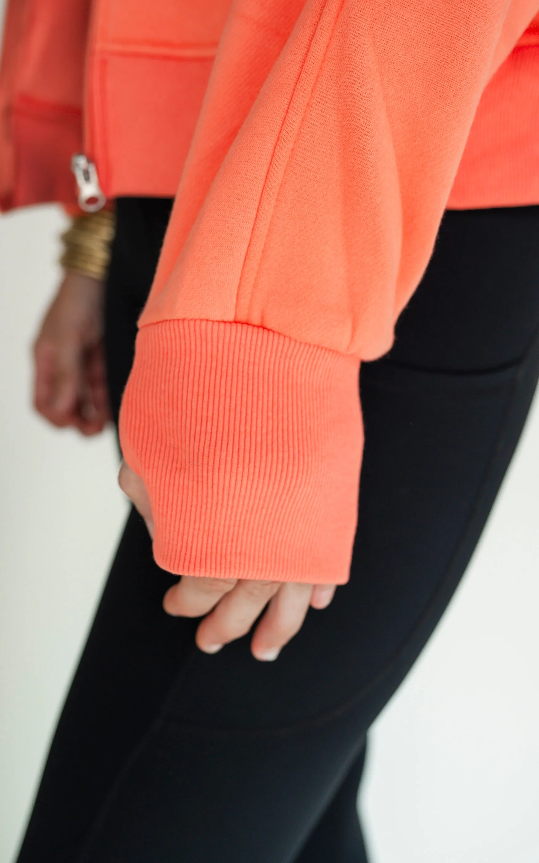 The AVA Full Zip Mock Neck Sweatshirt by Salty Wave