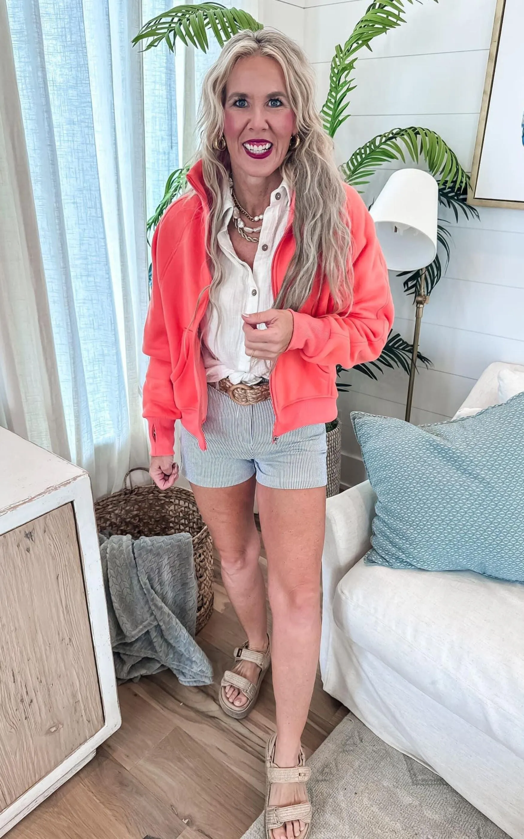 The AVA Full Zip Mock Neck Sweatshirt by Salty Wave