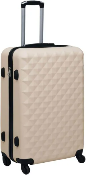 Tidyard Hardcase Trolley Gold ABS Lightweight Suitcase Hard Shell Luggage for Travel, Bussiness Trip