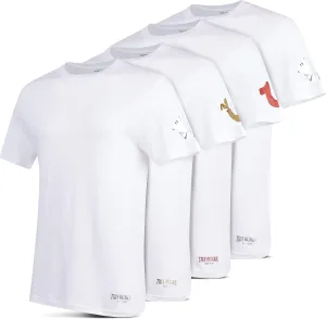 True Religion Mens Undershirts 4 Pack Mens Lightweight Mens Undershirt, 100% Cotton