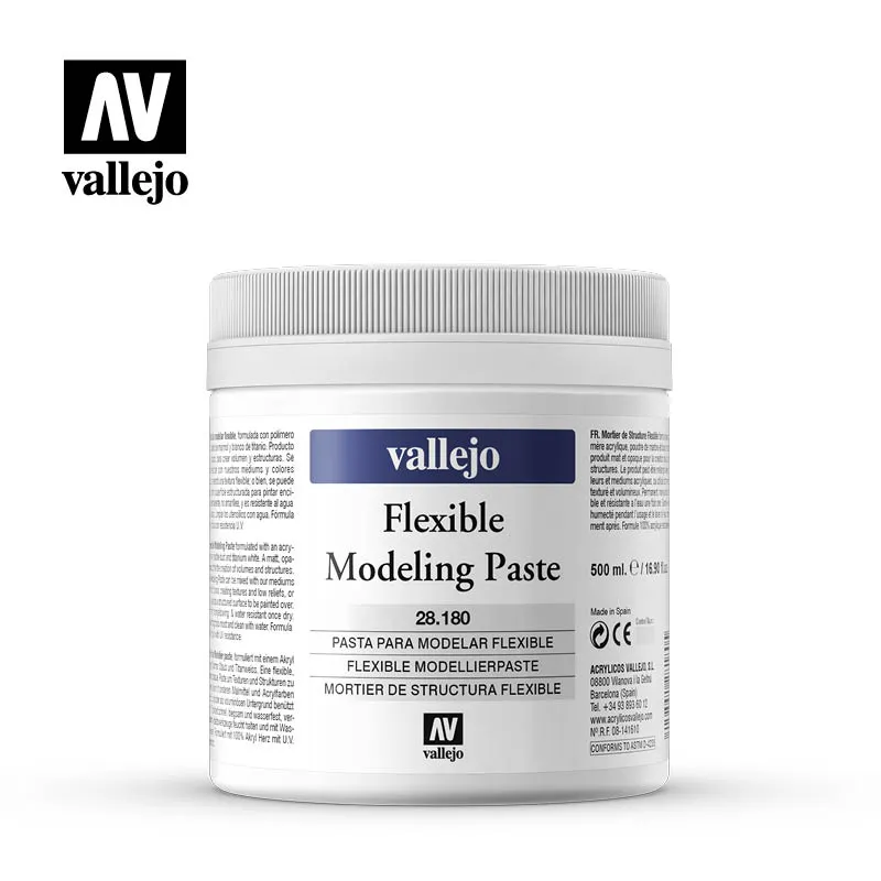 Vallejo flexible modeling paste 180-500ml.