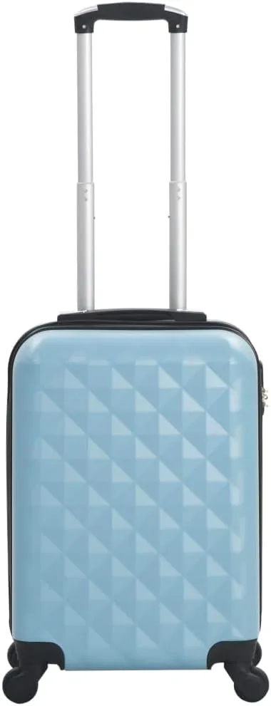 vidaXL Blue Hardcase Trolley - Lightweight, Durable ABS Travel Suitcase with Security Locks & 360-degree Castors
