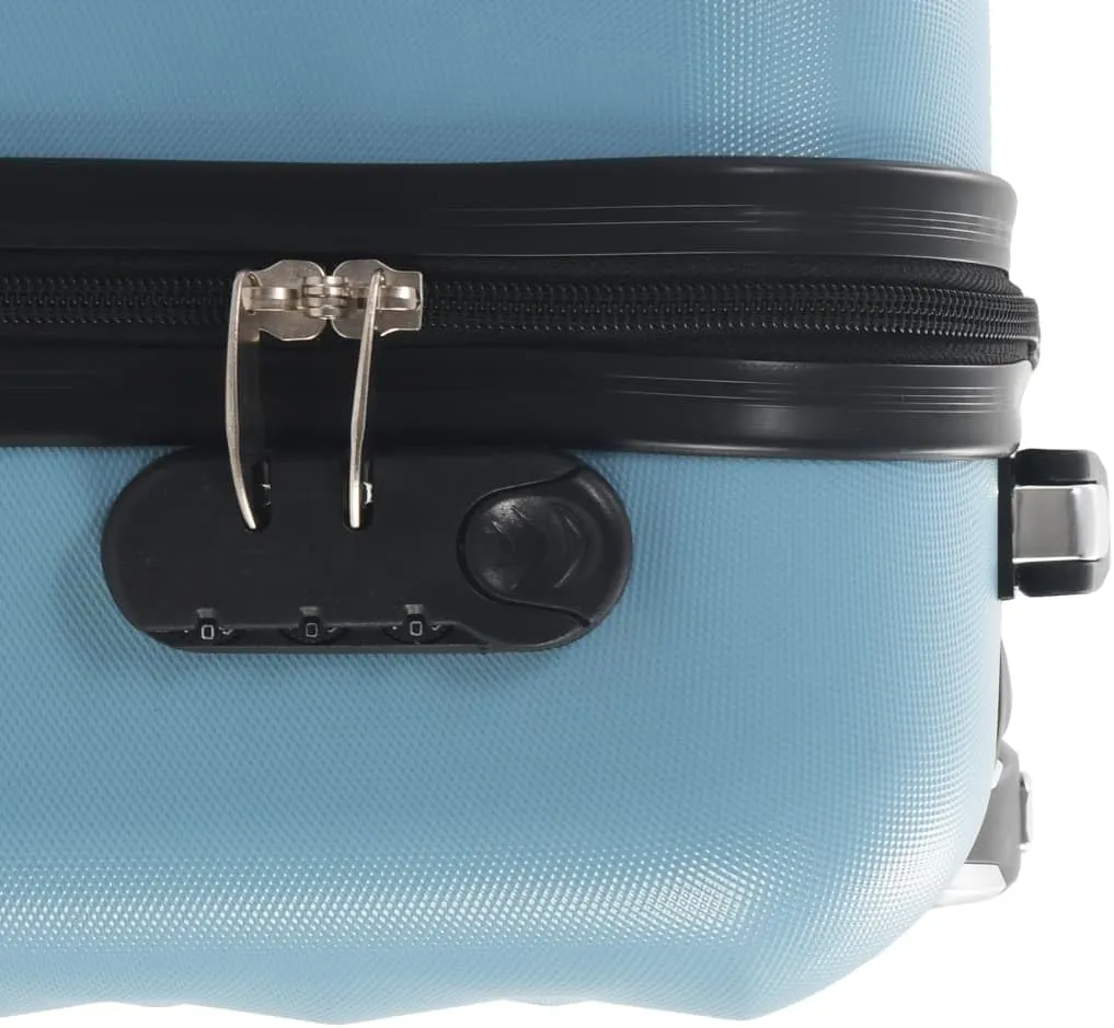 vidaXL Blue Hardcase Trolley - Lightweight, Durable ABS Travel Suitcase with Security Locks & 360-degree Castors