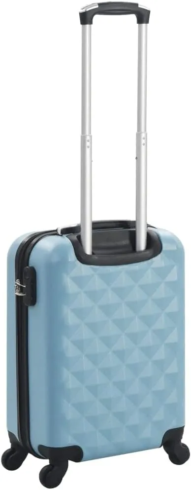 vidaXL Blue Hardcase Trolley - Lightweight, Durable ABS Travel Suitcase with Security Locks & 360-degree Castors