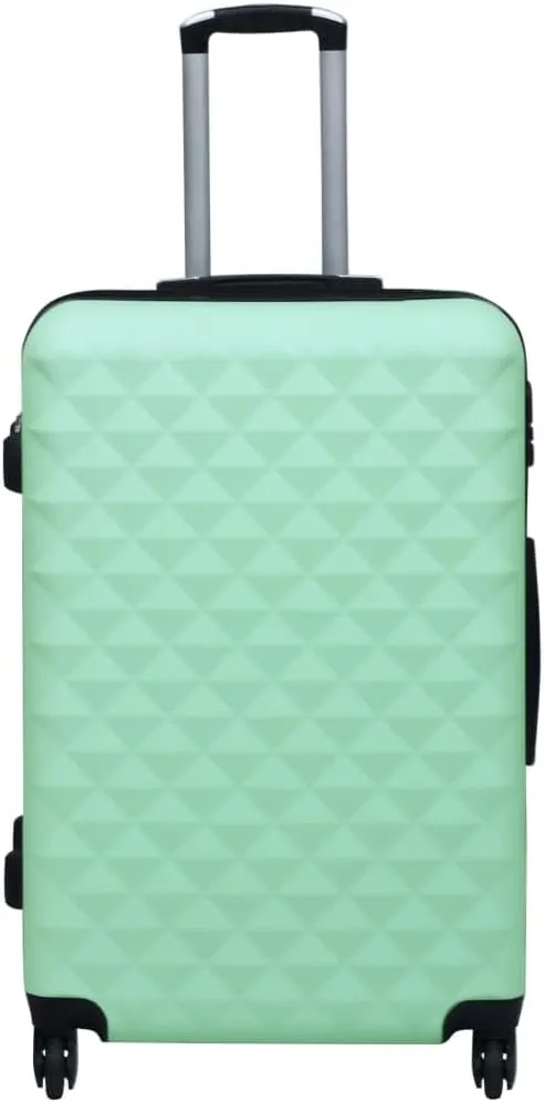 vidaXL Trolley Suitcase - Mint Green, Lightweight, ABS Hard Shell with Security Lock and Four 360-Degree Castors