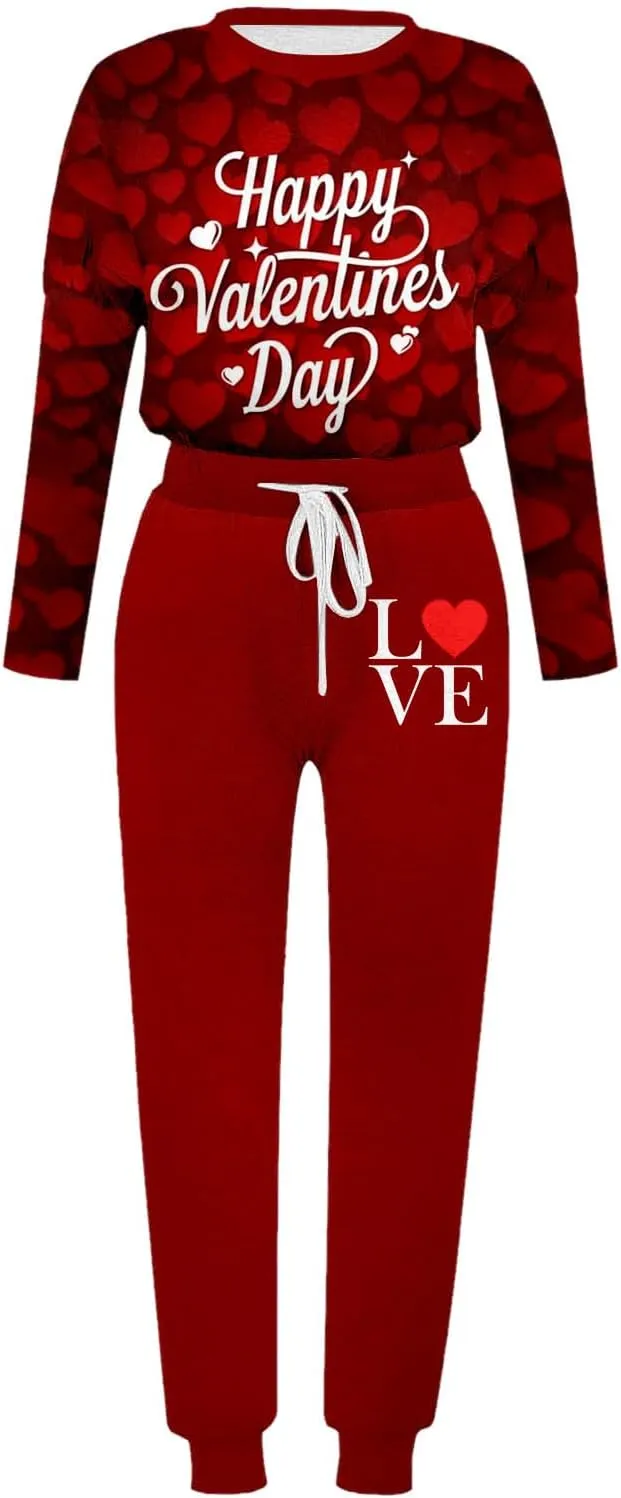 Women Casual Autumn and Winter Fashion Printed Round Neck Long Sleeve Pocket Drawstring Elastic Womens Light Pant