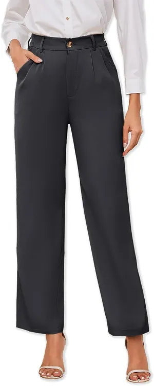 Women's Casual Wide Leg Pants Women Business Casual Pants Dress Pants Work Trousers for Women