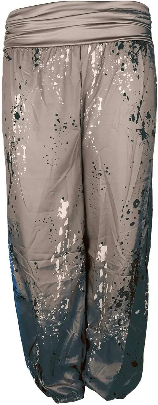 Women's Harem Pants High Waist Yoga Boho Trousers with Pockets Hippie Boho Beach Baggy Summer Baggy Joggers Plus Size