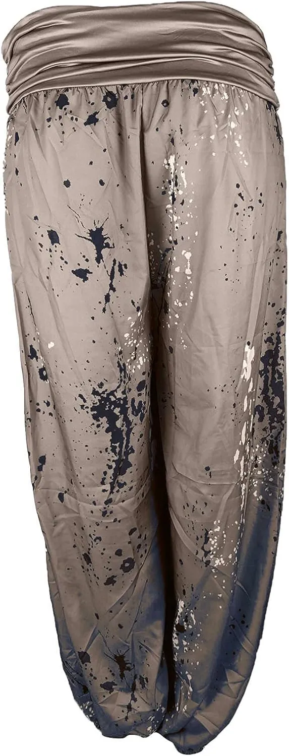 Women's Harem Pants High Waist Yoga Boho Trousers with Pockets Hippie Boho Beach Baggy Summer Baggy Joggers Plus Size