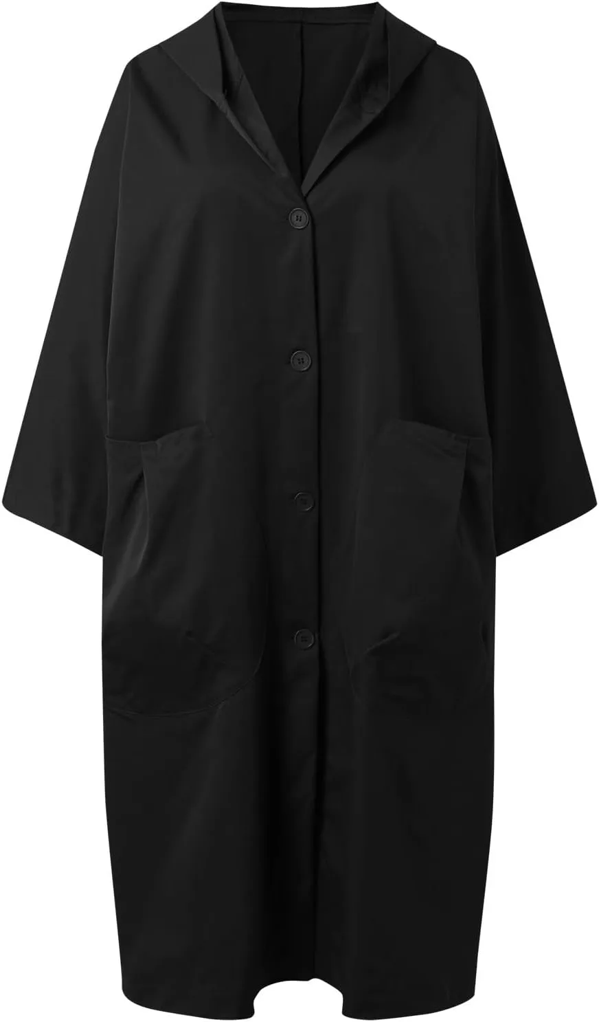 Women's Spring Autumn Winter Long Coat Jacket Trench Coat Hooded Outerwear Oversized One Size Fits Women Trendy