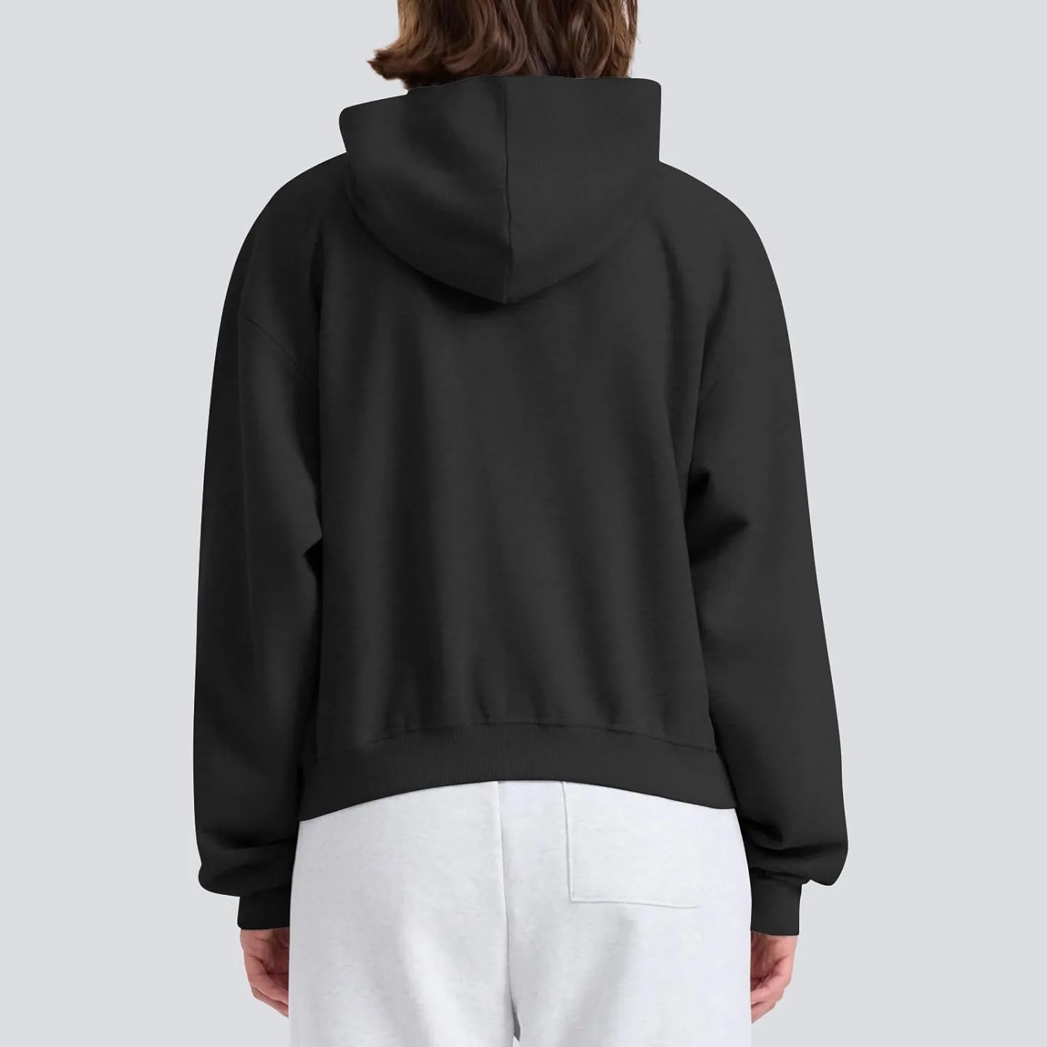 Womens Zip Up Hoodies Oversized Sweatshirts 2024 Fall Winter Fashion Outfits Sweaters Casual Jackets with Pockets